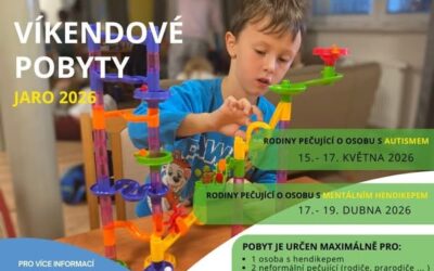 🩵VÍKENDOVÉ POBYTY pro rodiny, které pečují o&nbsp;osobu s&nbsp;poruchou autistického spektra